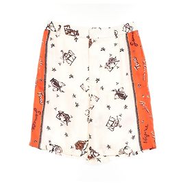 Pantaloni in seta Fendi Astrology Bianco Rosso Multicolore