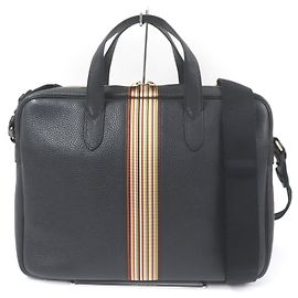 Paul Smith PORTFOLIO Leather 2way Briefcase Black