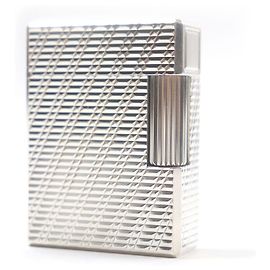 Autre Marque Dupont Line 1 Check Pattern Lighter Silvery