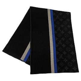 Louis Vuitton-Cachecol LV Varsity de lã Louis Vuitton-Preto