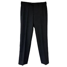 Prada Straight Leg Pants in Black Wool Black