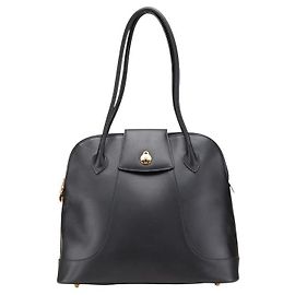 Bally Leather Tote Bag Black