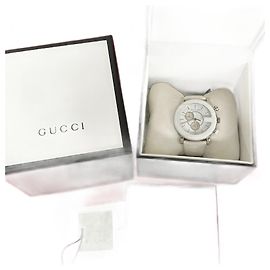 Gucci G Chrono Edelstahl Uhr Silber