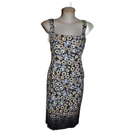 Vestido midi Philosophy Di Alberta Ferretti estampado de algodão Tamanho 40 Multicor