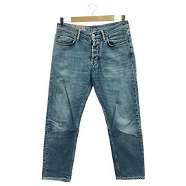 Calças de denim de algodão Acne Studios Azul