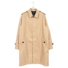 Giacca esterna in pelle, cotone e poliestere Coach Mac Beige