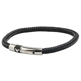Armani Armband aus Edelstahlfaser Schwarz