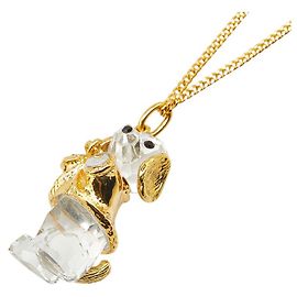 Collana per cane Swarovski D'oro