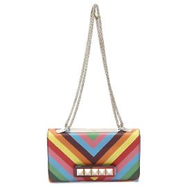 Borsa a spalla in pelle Valentino Rockstuds Multicolore