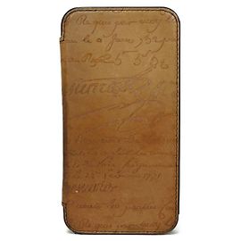 Autre Marque Berluti Scritto Leather Smartphone Case Other Bronze