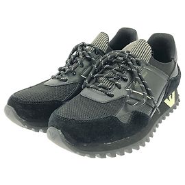 Baskets en cuir Emporio Armani X4X616 Noir