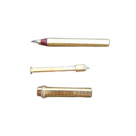 stylo plume cartier trinity 3 ors plume or vintage Bijouterie dorée