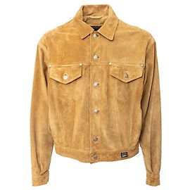 Versace Jeans Couture Suede Jacket Brown