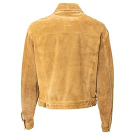 Versace-Jaqueta de camurça Versace Jeans Couture-Marrom,Outro