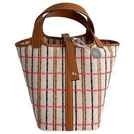 Hermès Picotin 18 Canvas Lock Abdeckung Quadrat Eimerhandtasche Karamell Karamell