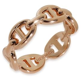 Hermès-Bague Chaine d'Ancre Enchainee en Or Rose Hermès-Autre