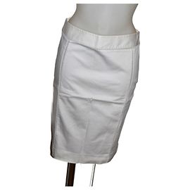 Falda Red Valentino de algodón elástico blanco Talla 40 Blanco