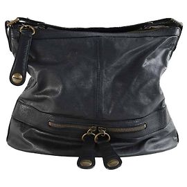 Gerard Darel Black leather handbag Black