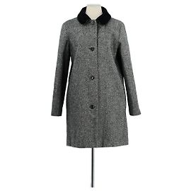 Apc Abrigo de lana gris Gris