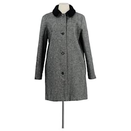 Apc Grey wool coat Grey