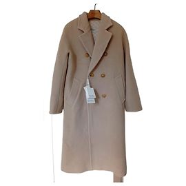 Max Mara Wool Cashmere Coat Cream Cream