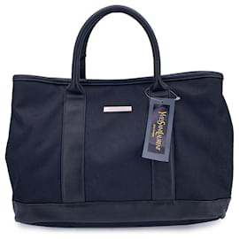 Yves Saint Laurent Sac fourre-tout en nylon noir vintage pour homme Noir