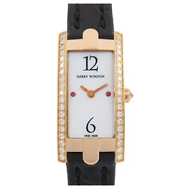 Harry Winston Avenue C Mini Au750 Blanc