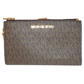 Michael Kors 35F8GTVW0B PVC Leather Wallet Brown Bronze