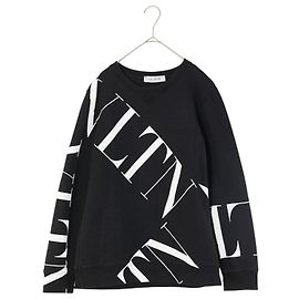 Sweatshirt en coton VLTN de Valentino Noir Blanc