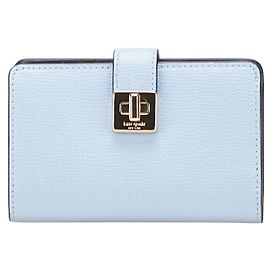 Kate Spade Phoebe Leather Bifold Wallet Blue Light blue