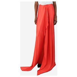 Autre Marque Rotes Seiden-Maxikleid - Größe UK 8 Rot