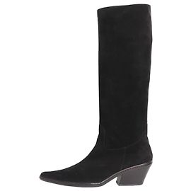 Joseph Black suede western boots - size EU 40 (UK 7) Black