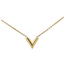Collier Essentiel V Plaqué Or Louis Vuitton Doré