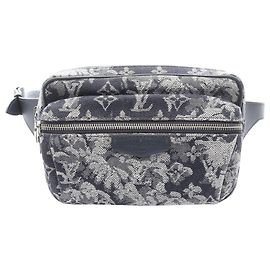 Louis Vuitton Blue Monogram Tapestry Outdoor Bumbag Blue Navy blue