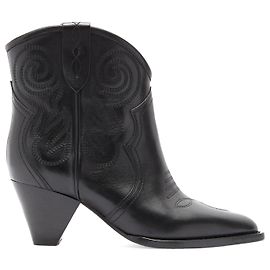 Isabel Marant Darizo Ankle Boots Black Leather 36 Black