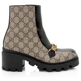 Gucci Ankle Boots Beige