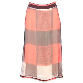 Saia xadrez transparente Marni em seda multicolorida Multicor