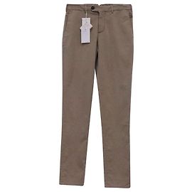 Pantalones de algodón beige Brunello Cucinelli corte italiano Beige