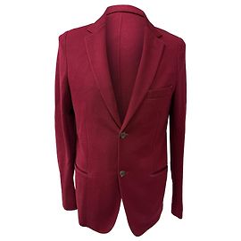 Blazer de algodón burdeos con bolsillos de Gucci Roja Burdeos