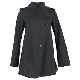 Céline Celine Double Breasted Wind Jacket in Black Polyester Black