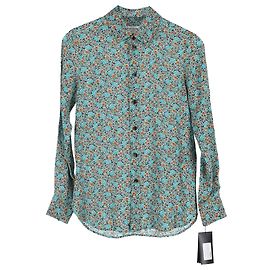 Saint Laurent Button-Up-Hemd aus Viskose mit Blumenmuster Andere
