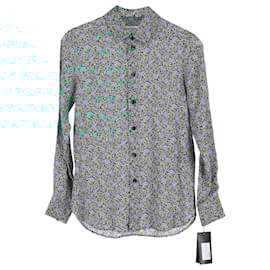 Saint Laurent-Saint Laurent Button-Up Shirt in Floral Print Viscose-Other