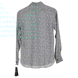 Saint Laurent-Saint Laurent Button-Up Shirt in Floral Print Viscose-Other
