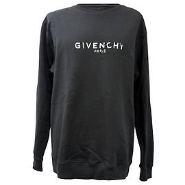 Sudadera con logo roto de Givenchy en algodón negro Negro