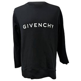 Givenchy Logo-Print Sweatshirt in Black Cotton Black