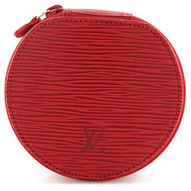 Scatola per Gioielli Ecrin Bijoux 10 in Pelle Epi Louis Vuitton Rosso