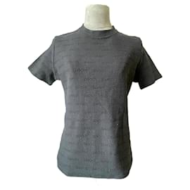 Dior Monogram Openwork Cotton Top Black Black