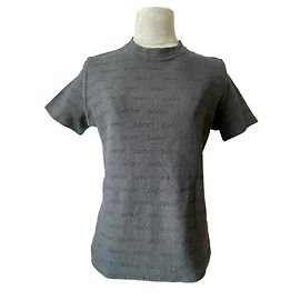 Dior Monogramm Spitzentop aus Baumwolle Schwarz Schwarz