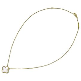Collar Colgante Vintage Alhambra en Oro Amarillo de 18K de Van Cleef & Arpels Dorado