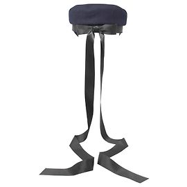 Chanel Blue Felt Cap with Grosgrain Ribbons Multiple colors